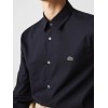 LACOSTE Men's Slim Fit Stretch Cotton Poplin Shirt CH2668 00 HDE Blue Marine