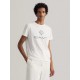 GANT Ανδρικό Βαμβακερό Lock Up T-Shirt Κανονική Γραμμή 2023000 110 Λευκό