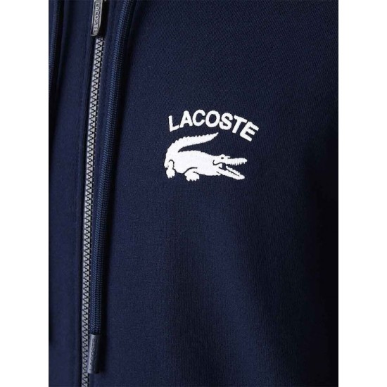 Lacoste Men's Cotton Regular Fit Chest Logo Fleece Sweatshirt SH2481 00 166 Marine