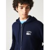 Lacoste Men's Cotton Regular Fit Chest Logo Fleece Sweatshirt SH2481 00 166 Marine