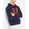 HUGO BOSS Men's Cotton-Terry Hoodie Daltores 50495724 405 Dark Blue