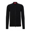 HUGO BOSS Men's Organic Cotton Zip Up Cardigan San Jaque-C 50474809 001 Black