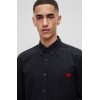 HUGO BOSS Men's Oxford Cotton Button-Down Slim-Fit Shirt Evito 50479302 004 Black