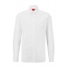 HUGO BOSS Men's Extra Slim Fit  Stretch Cotton Shirt Elisha02 Poplin 50479219 199 Open White