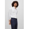 HUGO BOSS Men's Slim-Fit Shirt Kenno In Performance-Stretch Jersey 50490095 199 White