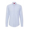 HUGO BOSS Men's Slim-Fit Structured Cotton Poplin Shirt Kason 50490122 459 Light Blue