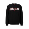 HUGO BOSS Men's Cotton-Blend Relaxed-Fit Sweatshirt Droyko 50494558 001 Black