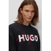 HUGO BOSS Men's Cotton-Blend Relaxed-Fit Sweatshirt Droyko 50494558 001 Black