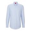 HUGO BOSS Men's Cotton Dobby Slim Fit Shirt Kenno 50495092 459 Light Blue