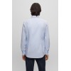 HUGO BOSS Men's Cotton Dobby Slim Fit Shirt Kenno 50495092 459 Light Blue