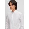 HUGO BOSS Men's Slim Fit Cotton Poplin Shirt Katthew 50495754 199 Open White