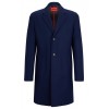 HUGO BOSS Men's Wool Blend Coat Malte 50501968 412 Navy