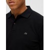 SELECTED Ανδρική Μπλούζα Polo Μονόχρωμη SLHDANTE SS POLO NOOS 16087839-Black (Μαύρο)