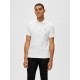 SELECTED Ανδρική Μπλούζα Polo Μονόχρωμη SLHDANTE SS POLO NOOS 16087839-White (Λευκό)