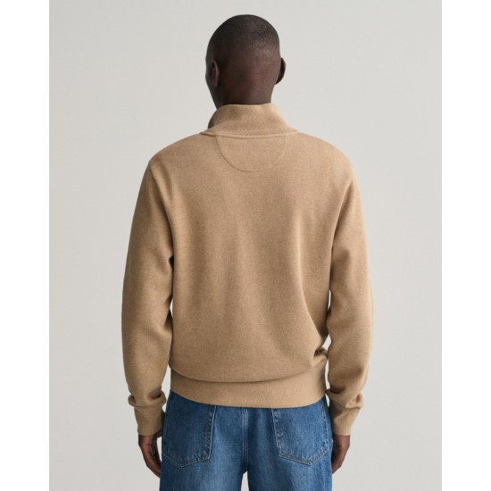 Gant sacker rib half zip clearance sweater