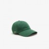 LACOSTE Unisex Organic Cotton Twill Cap RK0440 00 132 Green