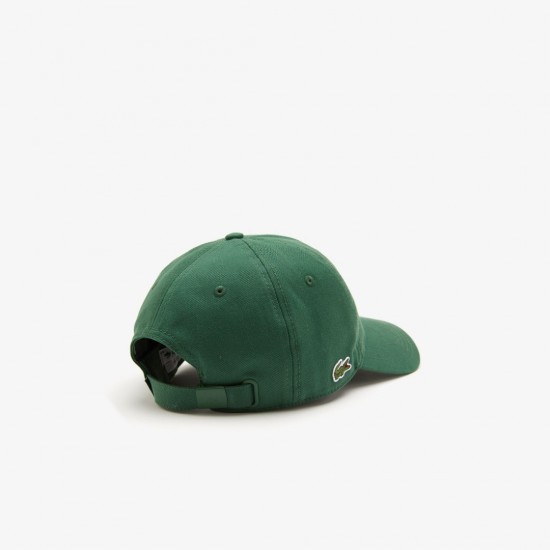 LACOSTE Unisex Organic Cotton Twill Cap RK0440 00 132 Green