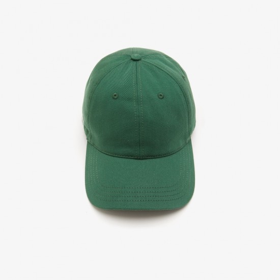 LACOSTE Unisex Organic Cotton Twill Cap RK0440 00 132 Green