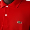 LACOSTE Ανδρική Βαμβακερή Original Μακρυμάνικη Polo Μπλούζα Piqué L.13.12 00 240 Κόκιινο