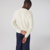 LACOSTE Women's Regular Fit Wool Knit Sweater AF9551 00 70V Flour