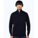 THE BOSTONIANS Men's Regular Fit Cotton Knit Half Zip MO1009 B166NV Navy B;ue