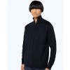 THE BOSTONIANS Men's Regular Fit Cotton Knit Half Zip MO1009 B166NV Navy B;ue