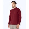 THE BOSTONIANS Men's Regular Fit Cotton Pique Polo PL0001 B154BU Burgundy