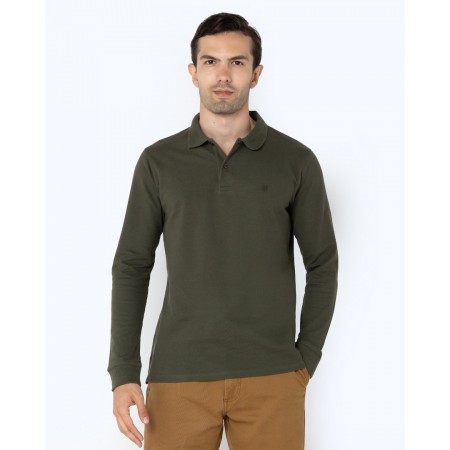 THE BOSTONIANS Men's Regular Fit Cotton Pique Polo PL0001 B370OL Olive