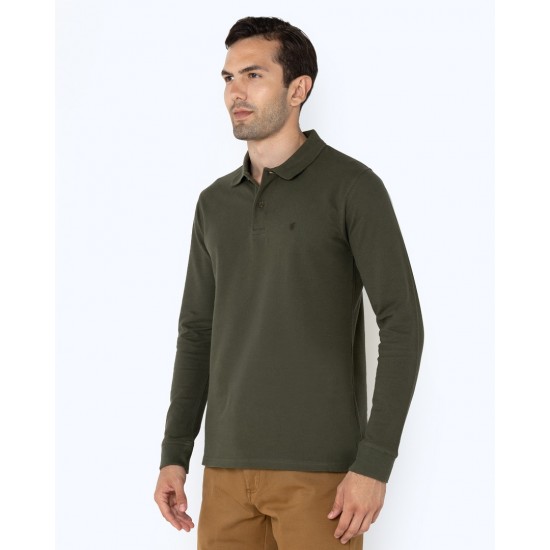 THE BOSTONIANS Men's Regular Fit Cotton Pique Polo PL0001 B370OL Olive