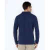 THE BOSTONIANS Men's Regular Fit Cotton Pique Polo PL0001 B525IN Indigo Blue