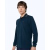 THE BOSTONIANS Men's Regular Fit Cotton Polo Pique Double Stripe Collar PL1151 B690PE Petrol