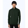 THE BOSTONIANS Men's Regular Fit Cotton Knit Half Zip MO1009 B133DG Dark Green