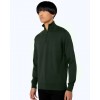 THE BOSTONIANS Men's Regular Fit Cotton Knit Half Zip MO1009 B133DG Dark Green