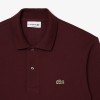 LACOSTE Ανδρική Βαμβακερή Original Μακρυμάνικη Polo Μπλούζα Piqué L.13.12 00 BZD Μπορντό Σκούρο