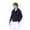 THE BOSTONIANS Men's Regular Fit Cotton Half Zip Hoodie RO1007 B166NV Navy Blue