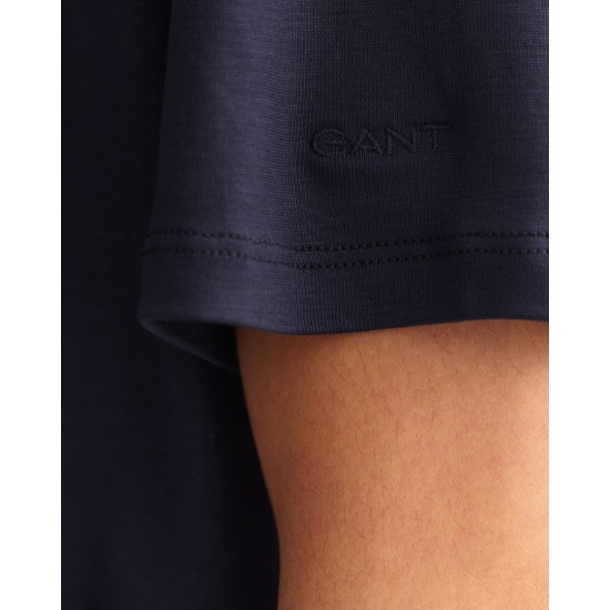 GANT Women's Relaxed Fit Draped T-Shirt 4200241 433 Evening Blue