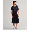 GANT Women's Relaxed Fit Draped T-Shirt 4200241 433 Evening Blue