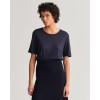 GANT Women's Relaxed Fit Draped T-Shirt 4200241 433 Evening Blue