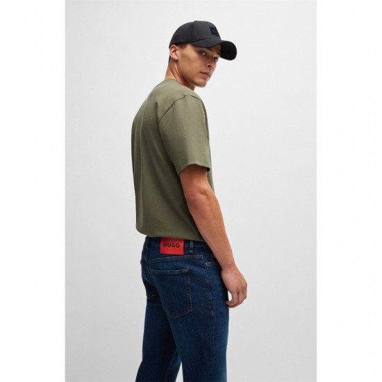 HUGO BOSS Men's Cotton Tappered Fit Jeans Denim Hugo 634 50517544 409 Dark Blue