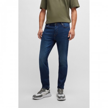 HUGO BOSS Men's Cotton Tappered Fit Jeans Denim Hugo 634 50517544 409 Dark Blue