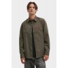 HUGO BOSS Men's Oversize Fit Cotton Shirt Egrin 50519614 257 Dark Beige