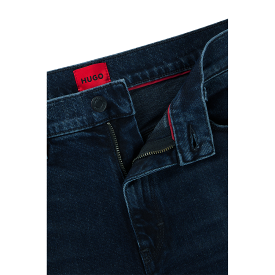 HUGO BOSS Ανδρικό Ελαστικό Βαμβακερό Παντελόνι Jean Hugo 708 Στενή Γραμμή 50522152 407 Μπλε
