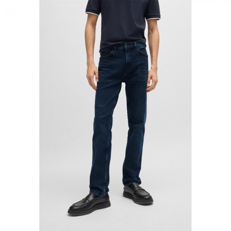 HUGO BOSS Men's Cotton Slim Fit Jeans Stretch Denim Hugo 708 50522152 407 Dark Blue