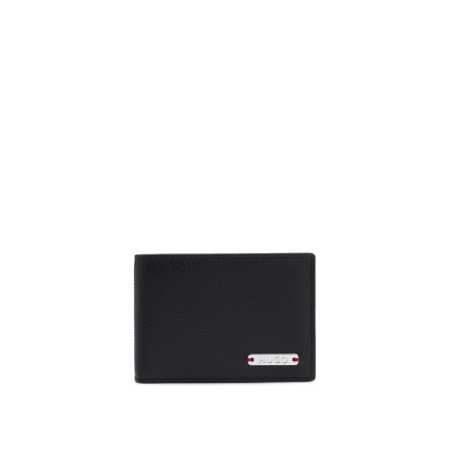 HUGO BOSS Men's Grained Leather Wallet Nyxo 6cc 50523698 001 Black