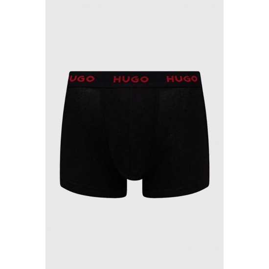 HUGO BOSS Ανδρικό Ελαστικό Εσώρουχο 3 Τεμαχίων Trunk Triplet Pack 50517878 994 Μαύρο