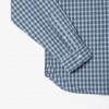 LACOSTE Men's Cotton Regular Fit Checked Poplin Shirt CH6981 00 IR8 Blue