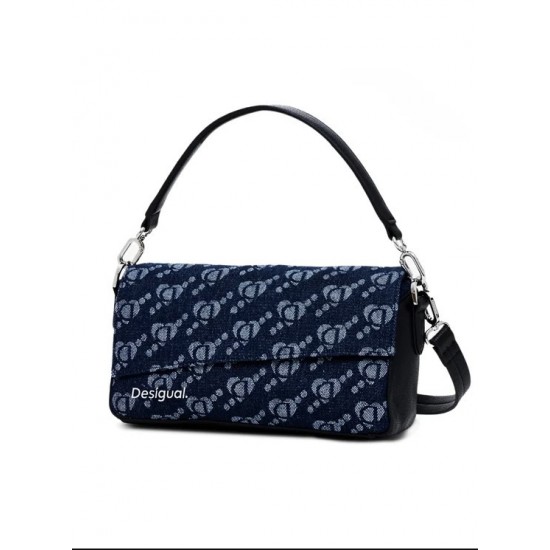 DESIGUAL Γυναικεία Τσάντα Ώμου Arco Phukte Micro Long 24WAXA15/5008 - Navy Blue (Μπλε)