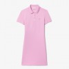 LACOSTE Women's Stretch Cotton Piqué Polo Dress  EF5473 00 IXV Pink