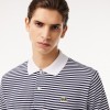 LACOSTE Ανδρικό Βαμβακερό Ριγέ Polo Original L.12.12 Κανονική Γραμμή PH9753 00 522 Μπλε Σκούρο