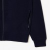 LACOSTE Men's Cotton Regular Fit Brushed Fleece Zip-Up Sweatshirt SH9622 00 166 Dark Blue